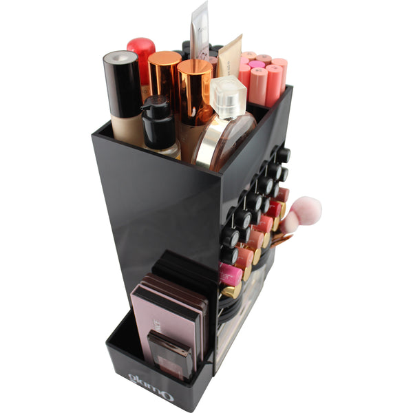 Chic Spinning Makeup Tower (BLACK)