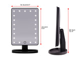 Touch and Glow Dimmable LED Makeup Mirror - MATTE (Black or White)