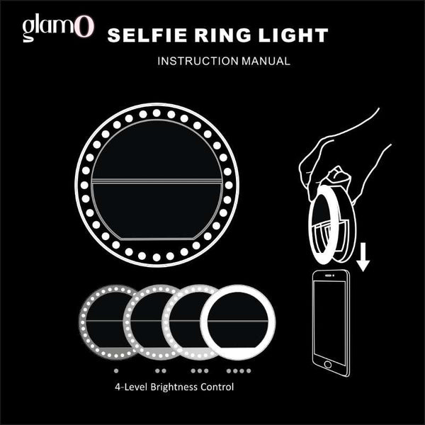 Pink Selfie Beauty Ring Light (Clip-on, USB Rechargeable)
